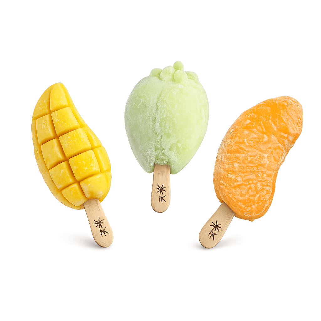 Fruit ice cream bar
